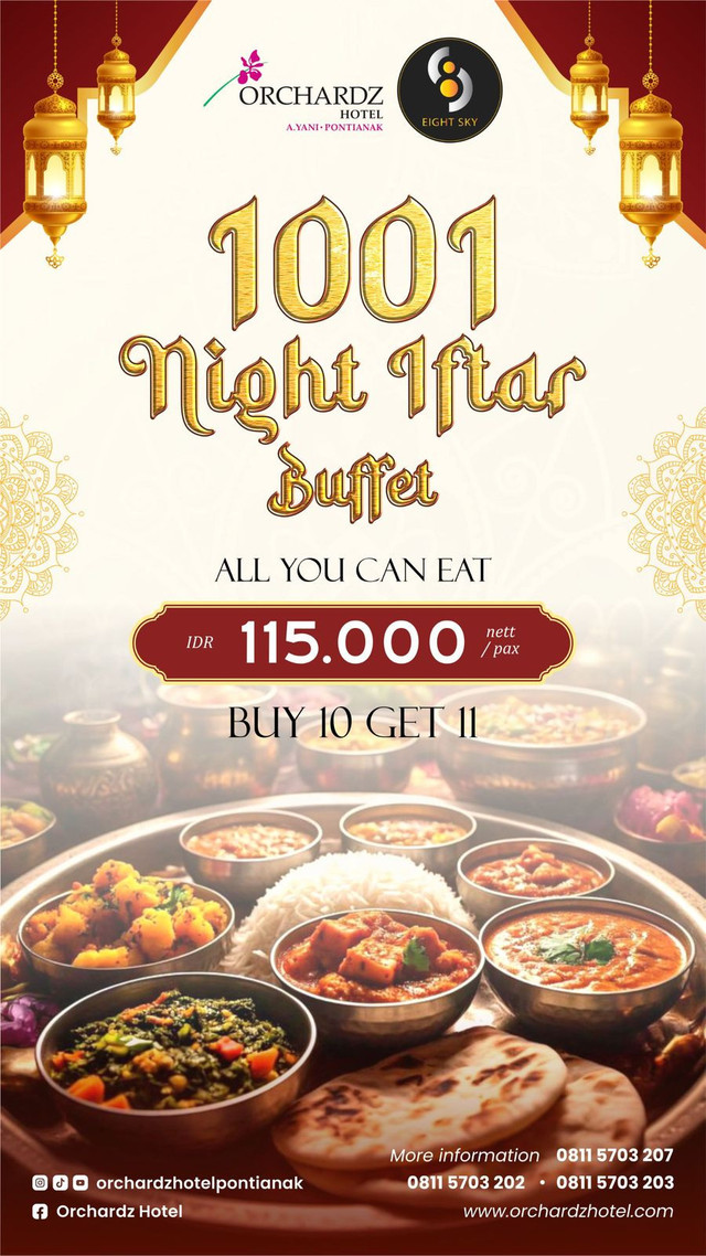Orchardz Hotel Ayani Pontianak menghadirkan sajian istimewa selama Ramadan. Foto: Dok. Orchardz Hotel Ayani Pontianak