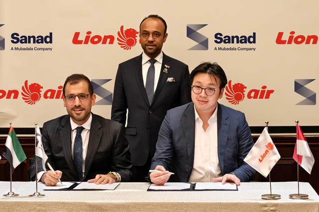 Sanad dan Lion Air tandatangani perjanjian MRO baru. Foto: Sanad