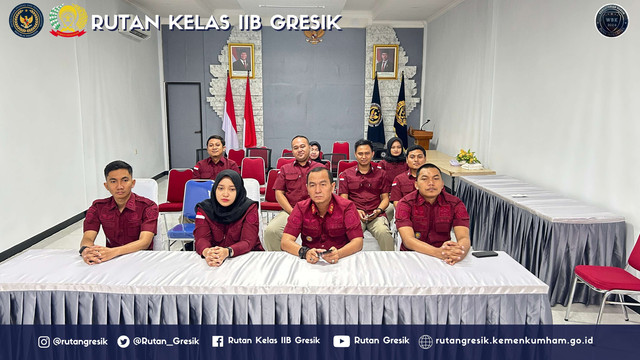 Rutan Kelas IIB Gresik Ikuti Zoom Meeting Persiapan RKT Reformasi Birokrasi 2025