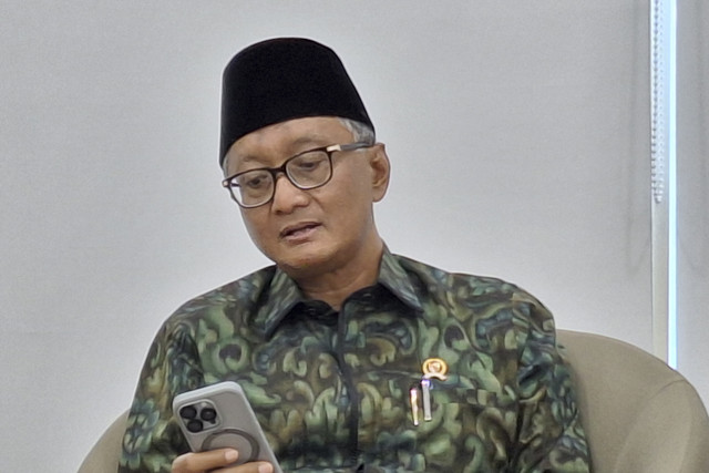 Menteri Pekerjaan Umum (PU) Dody Hanggodo saat berdiskusi dengan media di Kantor Kementerian PU, Jakarta Selatan pada Jumat (7/3/2025). Foto: Argya D. Maheswara/kumparan