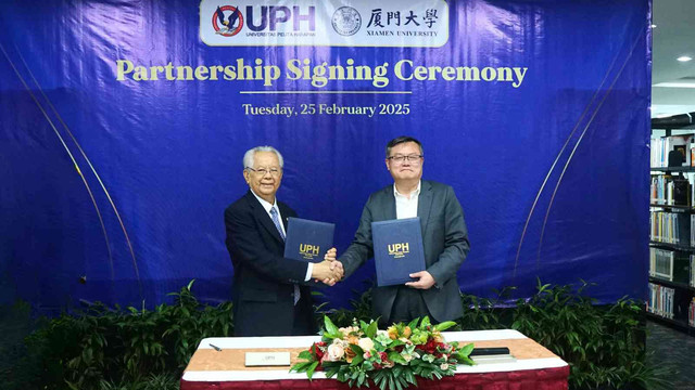 Universitas Pelita Harapan (UPH) terus memperluas kolaborasi akademiknya di tingkat internasional. UPH resmi menandatangani Memorandum of Understanding (MoU) dengan Xiamen University, salah satu universitas terbaik di China, pada 25 Februari 2025.