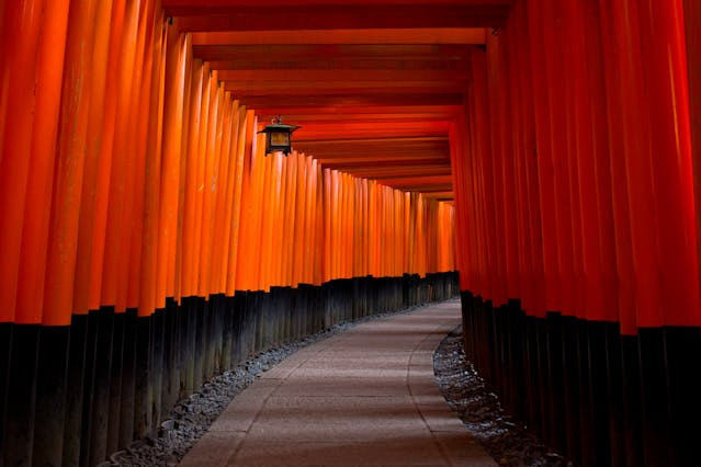 Photo by Vincent M.A. Janssen: https://www.pexels.com/photo/gray-concrete-pathway-between-red-and-black-pillars-1310788/