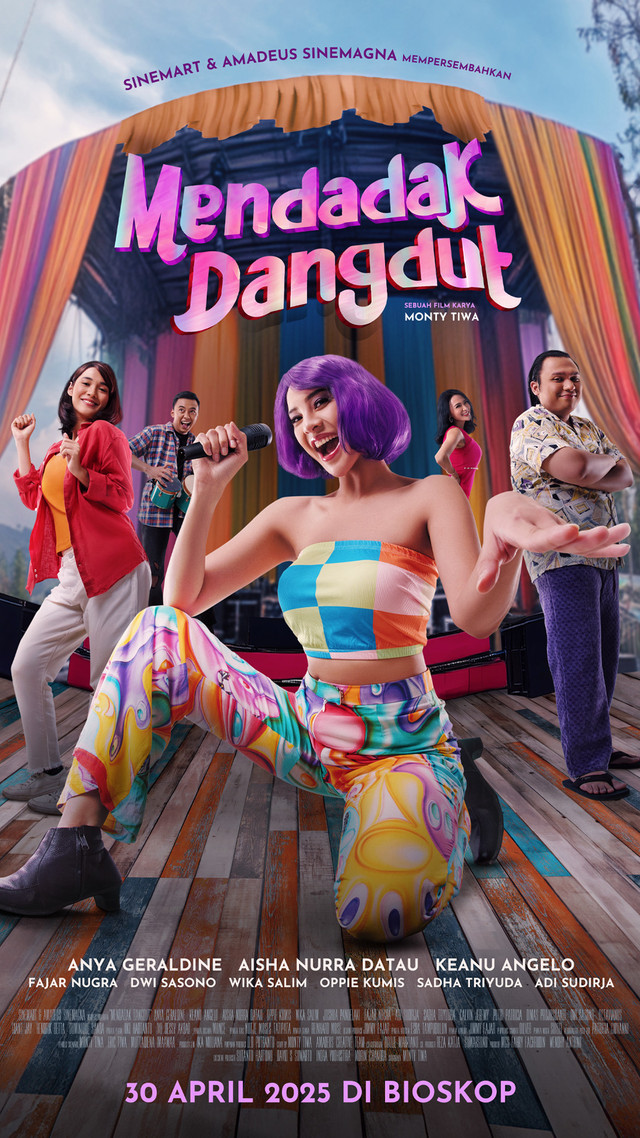 Poster film Mendadak Dangdut yang dibintangi Anya Geraldine. Foto: Dok. Istimewa