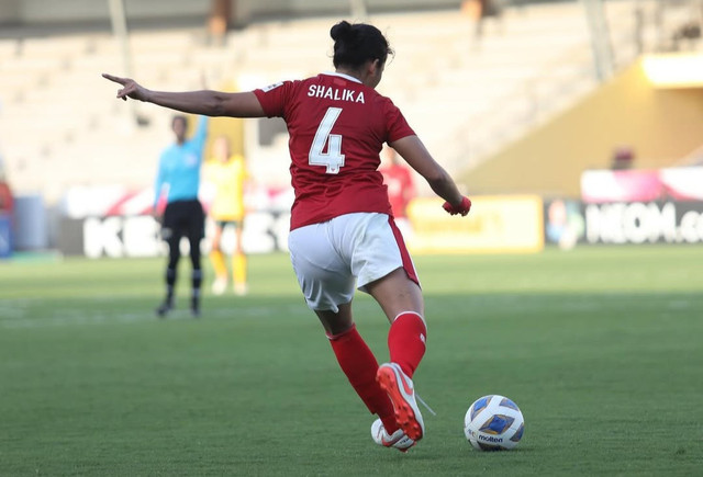 Pemain Timnas Wanita Indonesia, Shalika Aurelia. Foto: Instagram/@shalika.aurelia