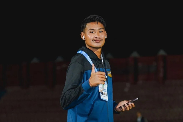 Pemain Dewa United Septian Bagaskara. Foto: Instagram/@dewaunitedfc