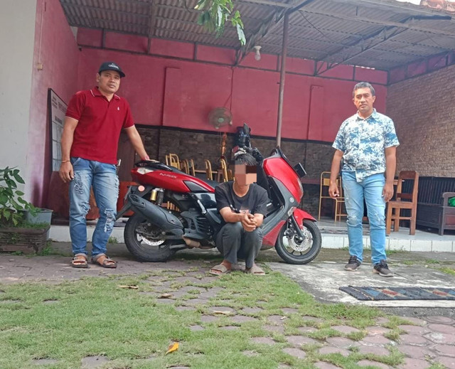 Polsek Boyolangu Amankan Pelaku Penggelapan 1 Unit Sepeda Motor