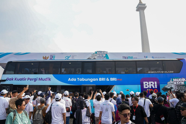 BRI kembali menggelar mudik gratis dengan menyediakan 8.482 kursi ke berbagai kota di Pulau Jawa dan Sumatera. Foto: Dok. BRI