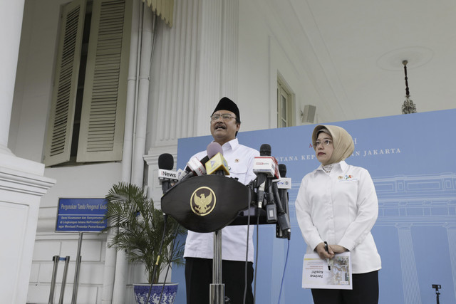 Mensos Saifullah Yusuf usai menghadiri ratas bersama Presiden Prabowo di Istana Negara, Senin (10/3/2025). Foto: Dok. Kemensos