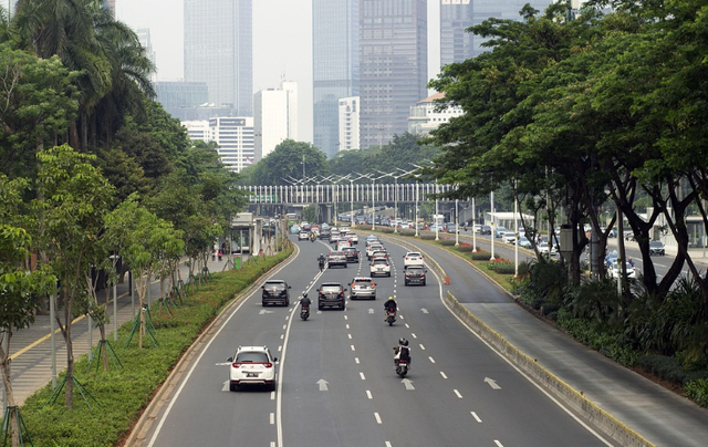 ganjil genap selama ramadhan 2025. Foto adalah kota Jakarta. Sumber: Pixabay/sopan-sopian