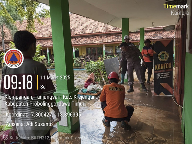 Banjir merendam dua kecamatan di Kabupaten Probolinggo, Jawa Timur. Foto: Dok. BPBD Jatim