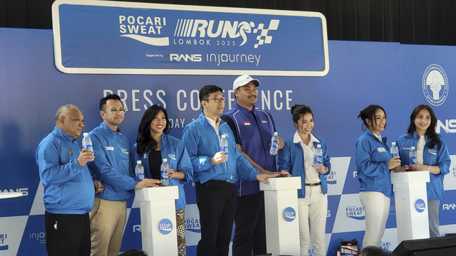 Konferensi pers Pocari Sweat Run 2025 di Jakarta, Selasa. Foto: Soni Insan Bagus/kumparan