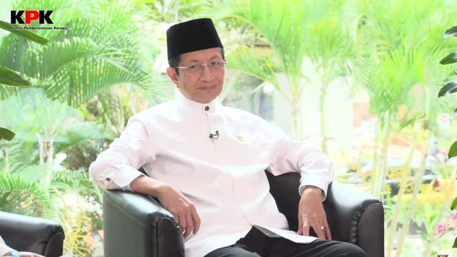 Menteri Agama Nasaruddin Umar dalam acara TalkShow Ramadan di Gedung ACLC KPK. Foto: Youtube/KPK RI