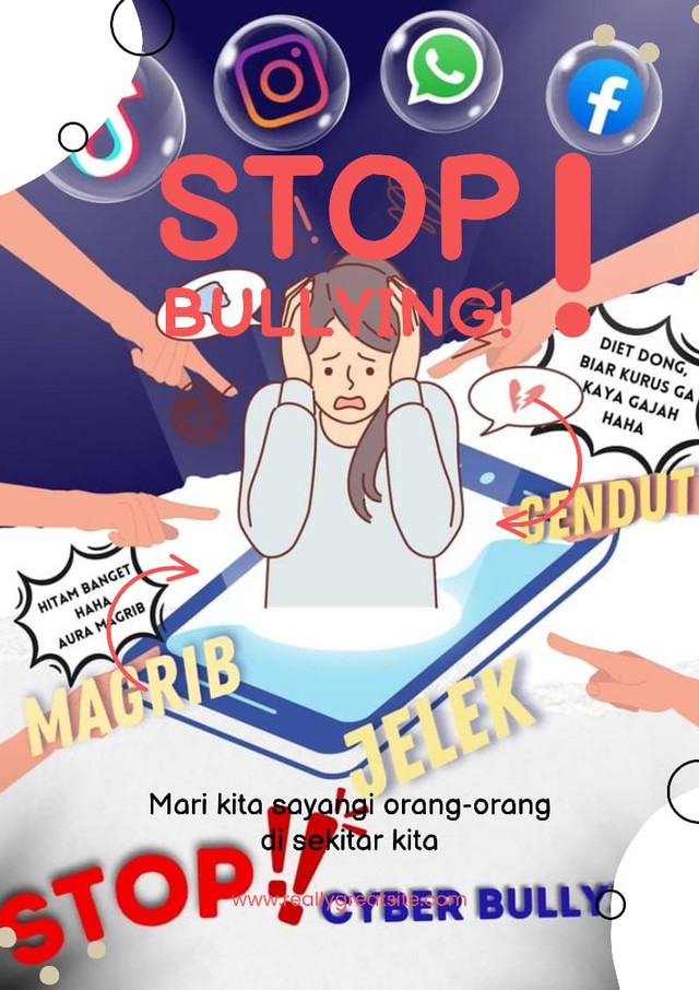 Ilustrasi cyberbullying sumber foto: Canva