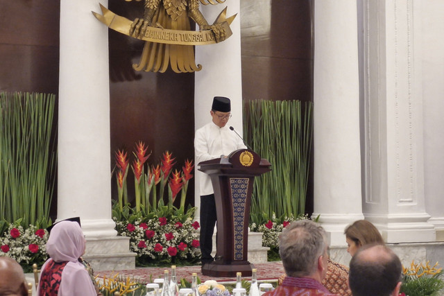 Menlu Sugiono menggelar Pejambon Iftar di Gedung Pancasila Kementerian Luar Negeri, Jakarta, Kamis (13/3/2025). Foto: Nadia Riso/kumparan