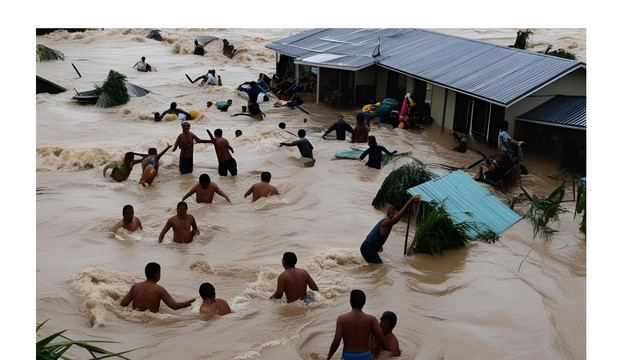 ilustrasi banjir bandang sumber foto : canva