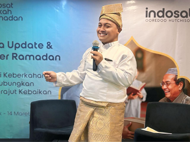 Sugiyanto, SPV Head of Region Kalimantan menghadiri agenda Media Update & Bukber Ramadan di Hotel ibis Pontianak pada Jumat, 14 Maret 2025. Foto: Dok. Indosat