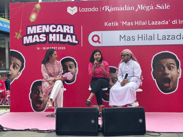 Pembukaan Lazada Ramadan Mega Sale dengan Mencari Mas Hilal. Foto: Wina Ramadhani/kumparan