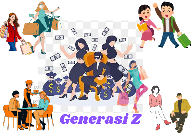 Ilustrasi Gen Z yang berhadapan dengan gaya hidup yang modern. Sumber: canva