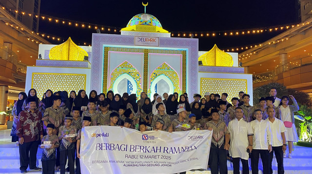 Santunan dan Berbagi Buka Puasa Bersama Anak-anak Panti Asuhan Yayasan Amal dan Sosial Al Washliyah Medan Johor (Sumber : DT Peduli)