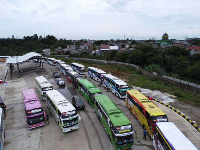 Ilustrasi bus untuk angkut mudik gratis. Foto: Kemenhub.