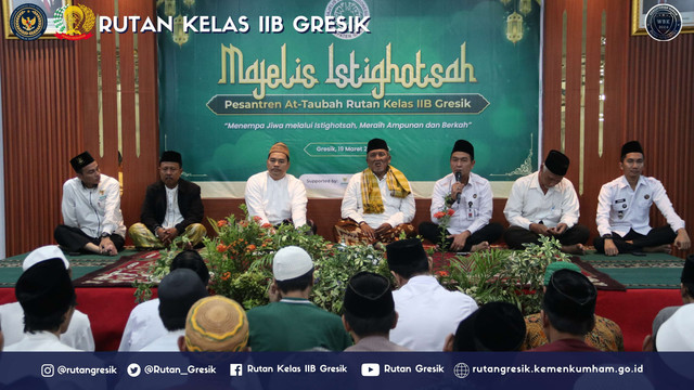 Ramadhan Penuh Berkah: Rutan Gresik Gelar Pengajian dan Buka Puasa Bersama WBP