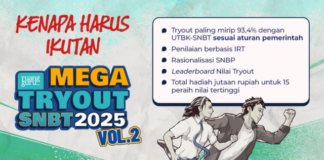 Siap Hadapi UTBK? Ikut Mega Tryout UTBK SNBT Ini untuk Uji Strategimu!