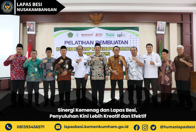 Sinergi Kemenag dan Lapas Besi, Penyuluhan Kini Lebih Kreatif dan Efektif