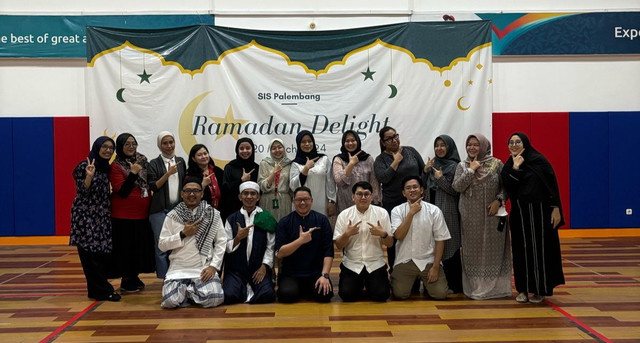 Sejumlah kegiatan yang ada di SIS Palembang saat Ramadan. (ist)