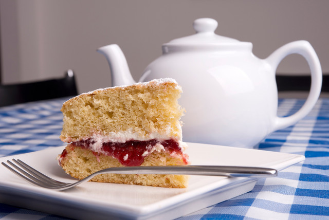  Ilustrasi victoria sponge cake. Foto: Shutterstock