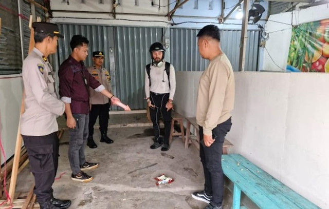 Olah TKP dengan turis asal Rusia, Konstantun Bazrov/ist.