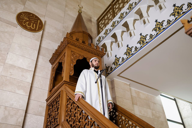 Contoh khutbah Jumat bulan Syawal. Foto hanya ilustrasi, bukan yang sebenarnya. Sumber: Pexels/Alena Darmel