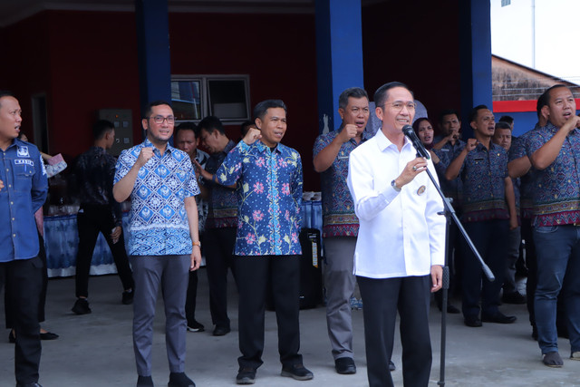Wali Kota Palembang, Ratu Dewa, menghadiri halal bihalal di PKP Kota Palembang/ist.