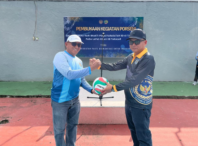 Buka Porseni HBP ke-61, Kalapas Takalar Pinta Tunjukkan Sportivitas