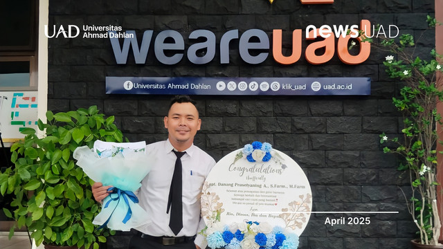Apt. Danang Prasetyaning Amukti, M.Farm., alumnus Magister Farmasi Universitas Ahmad Dahlan (UAD) (Dok. Danang)