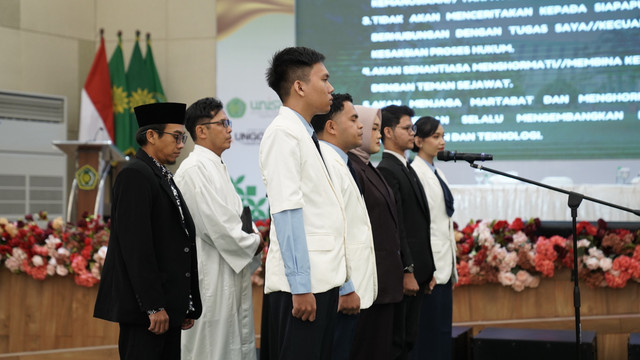 Pengambilan sumpah 170 lulusan FIKes UNISA Yogya, Kamis (17/4/2025). Foto: Dok. UNISA Yogya