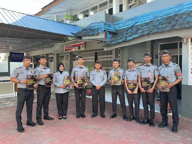 Petugas Lapas Takalar Naik Pangkat, Kalapas Pinta Majukan Organisasi