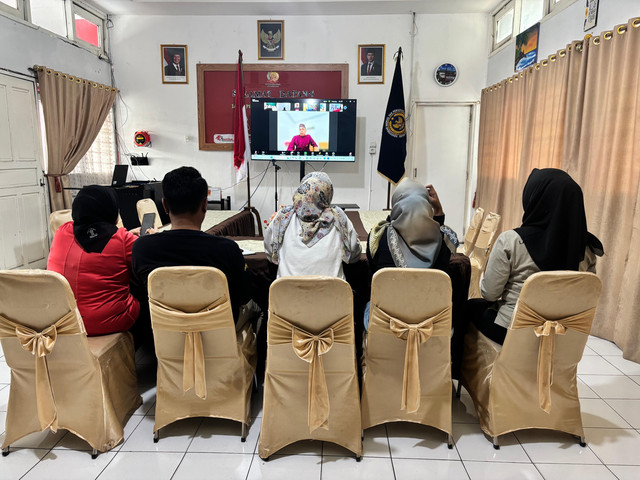 Ikuti Zoom Bersama Kakanwil, Lapas Perempuan Palembang Siap Turut Sukseskan Ke