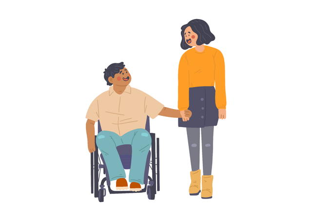 Foto Ilustrasi Penyandang Disabilitas. Foto: Pribadi (Canva)