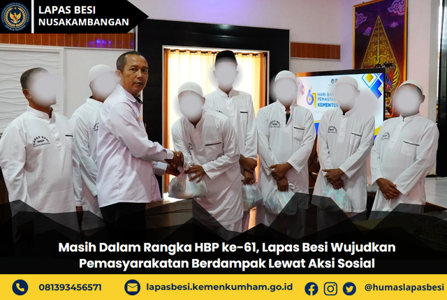 Lapas Besi Wujudkan Pemasyarakatan Berdampak Lewat Aksi Sosial