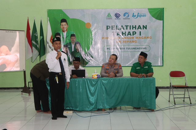 Kapolres Tulungagung Bekali Peserta Pelatihan Tahap I Ansor Magang ke Jepang