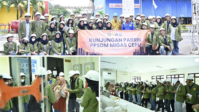 Perkuat Link and Match, PPSDM Migas Terima Mahasiswa Teknik Kimia UPN "Veteran". (Dok. Humas PPSDM Migas)