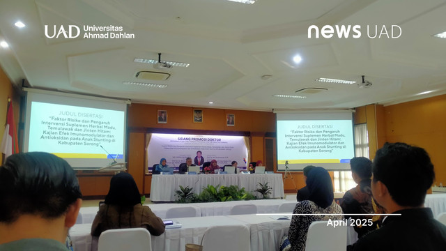 Angkat Isu Stunting Papua Mahasiswa PSDIF UAD Raih Gelar Doktor (Dok. Itoshiko)