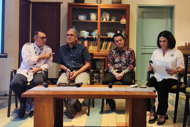 Media briefing Indonesia Maritime Week 2025 di Jakarta Pusat, Rabu (30/4/2025). Foto: Widya Islamiati/kumparan