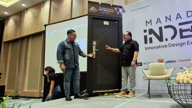Pengenalan salah satu produk dari brand FORTRESS yang ikut andil dalam gelaran pameran bahan bangunan INDEX Manado.
