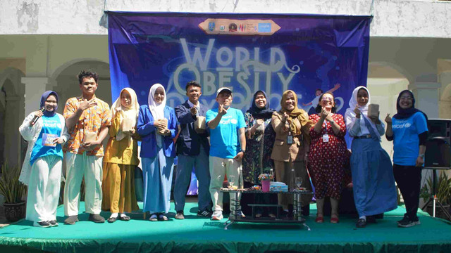 Bersama Unicef, Unusa menggelar kampanye bahaya obesitas pada anak dan remaja. Foto: Humas Unusa