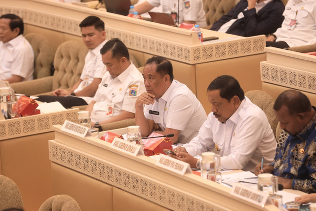 Wagub Sumsel Cik Ujang, saat menghadiri Raker dan RDP dengan Komisi IIDPR R Idi Gedung Nusantara, Senayan, Jakarta. Foto : Humas Pemprov Sumsel