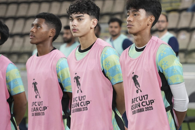 Mat Baker saat membela Timnas Indonesia U-17 di Piala Asia U-17 2025. Foto: Dok. PSSI