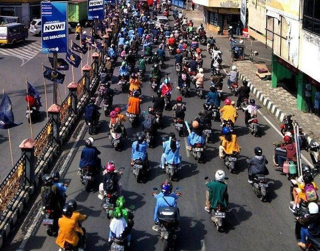 (Ilustrasi) kendaraan bermotor di Lampung. | Foto: Bella Sardio/Lampung Geh