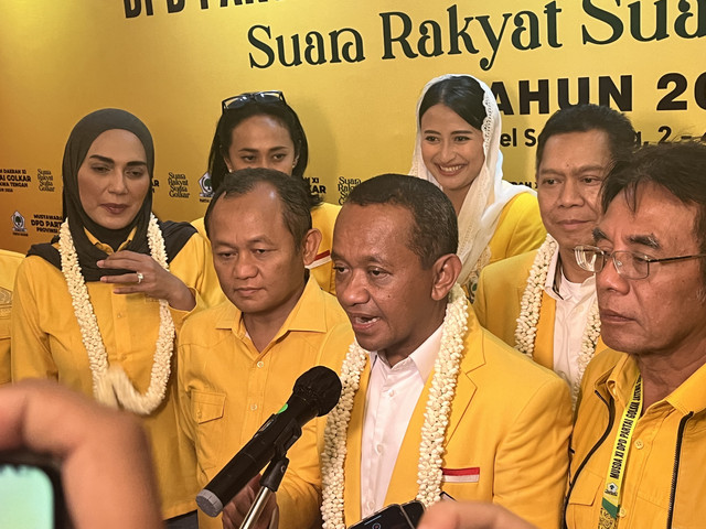 Ketua Umum Partai Golkar Bahlil Lahadalia dalam Musda XI Golkar Jawa Tengah di Semarang, Jumat (2/5). Foto: Dok. Istimewa