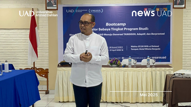 Dr. Gatot Sugiharto, S.H., M.H. sebagai Pemateri Bootcamp Konselor Sebaya Universitas Ahmad Dahlan (UAD) (Dok. PKK Bimawa)